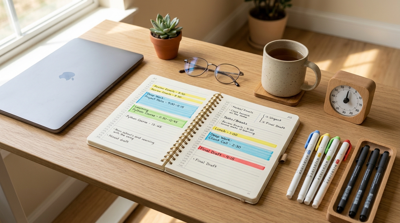 96 Blocks a Day: How to Use Color-Coded Time Blocking to Balance Study, Work, and Rest